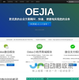 首页 - Oejia 技术栈，企业方案分享、Odoo顾问