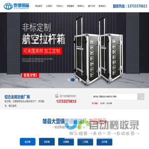 航空箱厂家_仪器箱定做_铝合金箱生产厂家-雄县泰德铝箱厂