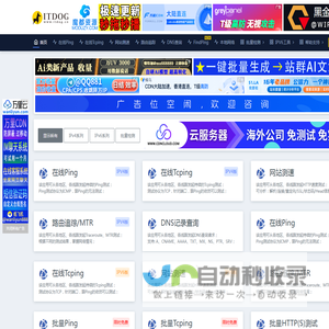 ITDOG - 在线ping_在线tcping_网站测速_HTTP测速_API测速_路由追踪_在线MTR_DNS查询_ITDOG-云邦畅想