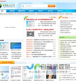 电脑知识大全-计算机网络应用基础知识,电脑基础知识与技术学习网